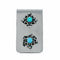 Navajo Native American Turquoise Sterling Silver Money Clip SX10578