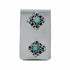 Navajo Native American Turquoise Sterling Silver Money Clip SX10579