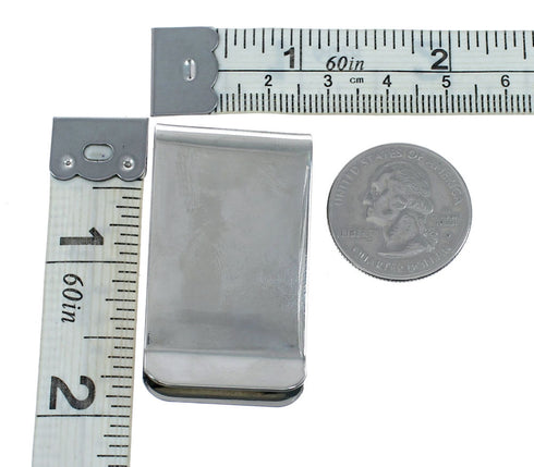 Sterling Silver Multicolor Humming Bird Inlay Navajo Money Clip SX10581