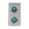 Navajo Turquoise Sterling Silver Money Clip SX10580
