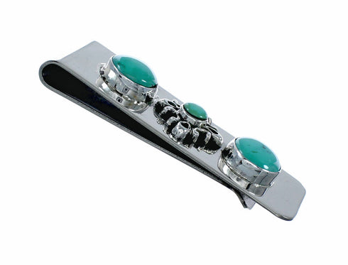 Native American Turquoise Sterling Silver Navajo Money Clip SX10575