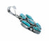 Navajo Turquoise And Sterling Silver American Indian Pendant SX10583