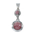 Navajo Native American Rhodochrosite Silver Pendant SX10586