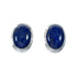 Sterling Silver Lapis Navajo Indian Post Earrings SX10587