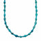 Navajo Indian Sterling Silver Turquoise Bead Necklace SX10560