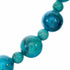 Unique Navajo Indian Sterling Silver Turquoise Bead Necklace SX10561