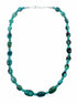Navajo Sterling Silver Turquoise Bead Necklace SX10562