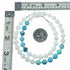 Turquoise Mother of Pearl Sterling Silver Native American Bead Necklace SX10566