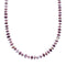Navajo Purple Oyster Shell Sterling Silver Bead Necklace SX10568