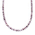Navajo Purple Oyster Shell Sterling Silver Bead Necklace SX10568