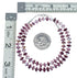 Navajo Purple Oyster Shell Sterling Silver Bead Necklace SX10568