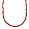 Native American Coral And Sterling Silver Bead Necklace SX10565