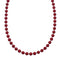 Native American Coral And Sterling Silver Bead Necklace SX10564