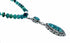 Unique Navajo Turquoise Sterling Silver Necklace Pendant Set SX10570