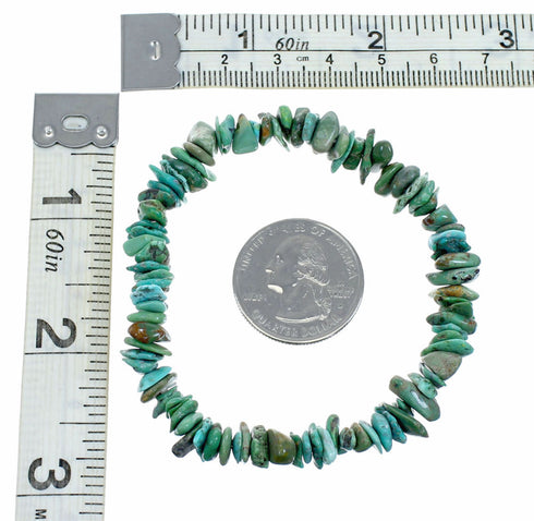 Turquoise Southwest Bead Stretch Bracelet SX10589