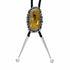Navajo Native American Sterling Silver Amber Bolo Tie SX10590