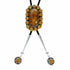Genuine Navajo Native American Sterling Silver Amber Bolo Tie SX10591