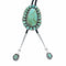Genuine Navajo Sterling Silver Turquoise Bolo Tie SX10595