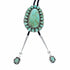 Genuine Navajo Sterling Silver Turquoise Bolo Tie SX10595