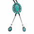 Navajo Sterling Silver American Indian Turquoise Bolo Tie SX10596