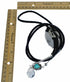 Navajo Sterling Silver American Indian Turquoise Bolo Tie SX10596