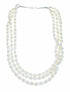 Sterling Silver Freshwater Pearl 3-Strand Extra Long Bead Necklace SX10610