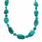 Navajo Sterling Silver Turquoise Bead Necklace SX10600