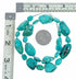 Navajo Sterling Silver Turquoise Bead Necklace SX10600