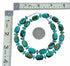 Genuine Navajo Indian Sterling Silver Turquoise Bead Necklace SX10603