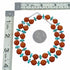 Turquoise Coral Sterling Silver Native American Bead Necklace SX10605