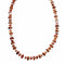 Sterling Silver Native American Red Oyster Shell Bead Necklace SX10607