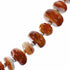 Sterling Silver Native American Red Oyster Shell Bead Necklace SX10607