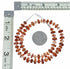 Sterling Silver Native American Red Oyster Shell Bead Necklace SX10607