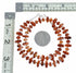 Sterling Silver Native American Red Oyster Shell Bead Necklace SX10608