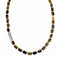Genuine Navajo Tiger Eye Silver Bead Necklace SX10609