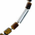 Genuine Navajo Tiger Eye Silver Bead Necklace SX10609