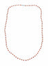 Native American Coral Hand Strung Liquid Silver Necklace SX10621