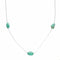 Native American Liquid Sterling Silver Turquoise Bead Necklace SX10617