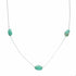 Native American Liquid Sterling Silver Turquoise Bead Necklace SX10617
