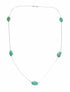 Native American Liquid Sterling Silver Turquoise Bead Necklace SX10617