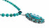Navajo Turquoise Sterling Silver Necklace Pendant Set SX10611