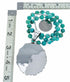 Navajo Turquoise Sterling Silver Necklace Pendant Set SX10611