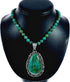 Genuine Navajo Turquoise Sterling Silver Necklace Pendant Set SX10613