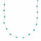 Liquid Sterling Silver Native American Turquoise Bead Necklace SX10614