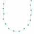 Liquid Sterling Silver Native American Turquoise Bead Necklace SX10614