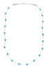 Liquid Sterling Silver Native American Turquoise Bead Necklace SX10614