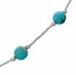 Liquid Sterling Silver Native American Turquoise Bead Necklace SX10614