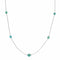 Liquid Sterling Silver Native American Turquoise Bead Necklace SX10615