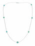 Liquid Sterling Silver Native American Turquoise Bead Necklace SX10615