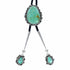 Navajo Sterling Silver American Indian Turquoise Bolo Tie SX10597